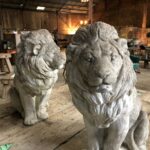 Décoration de jardin lion