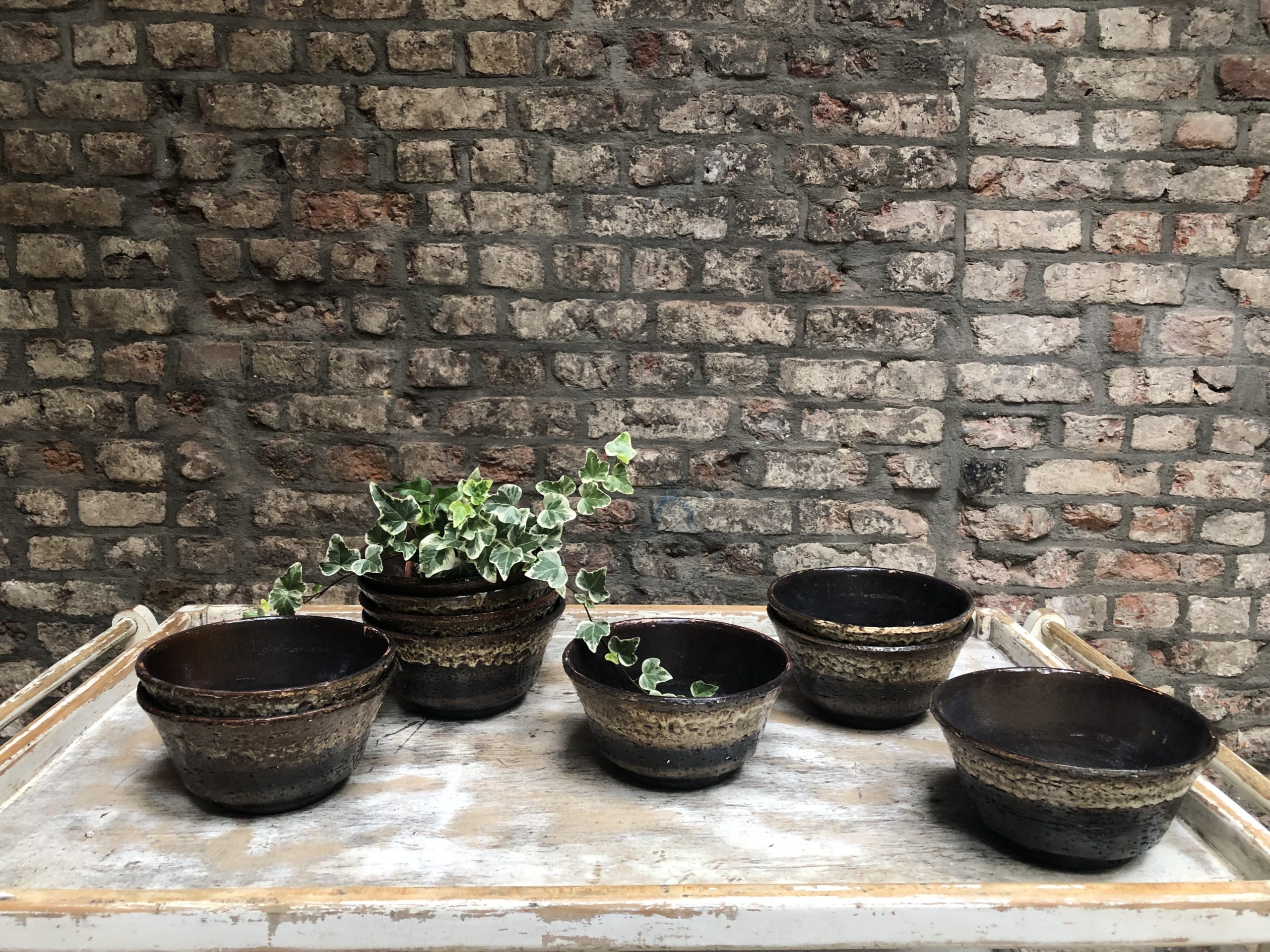 Caches pots vintage