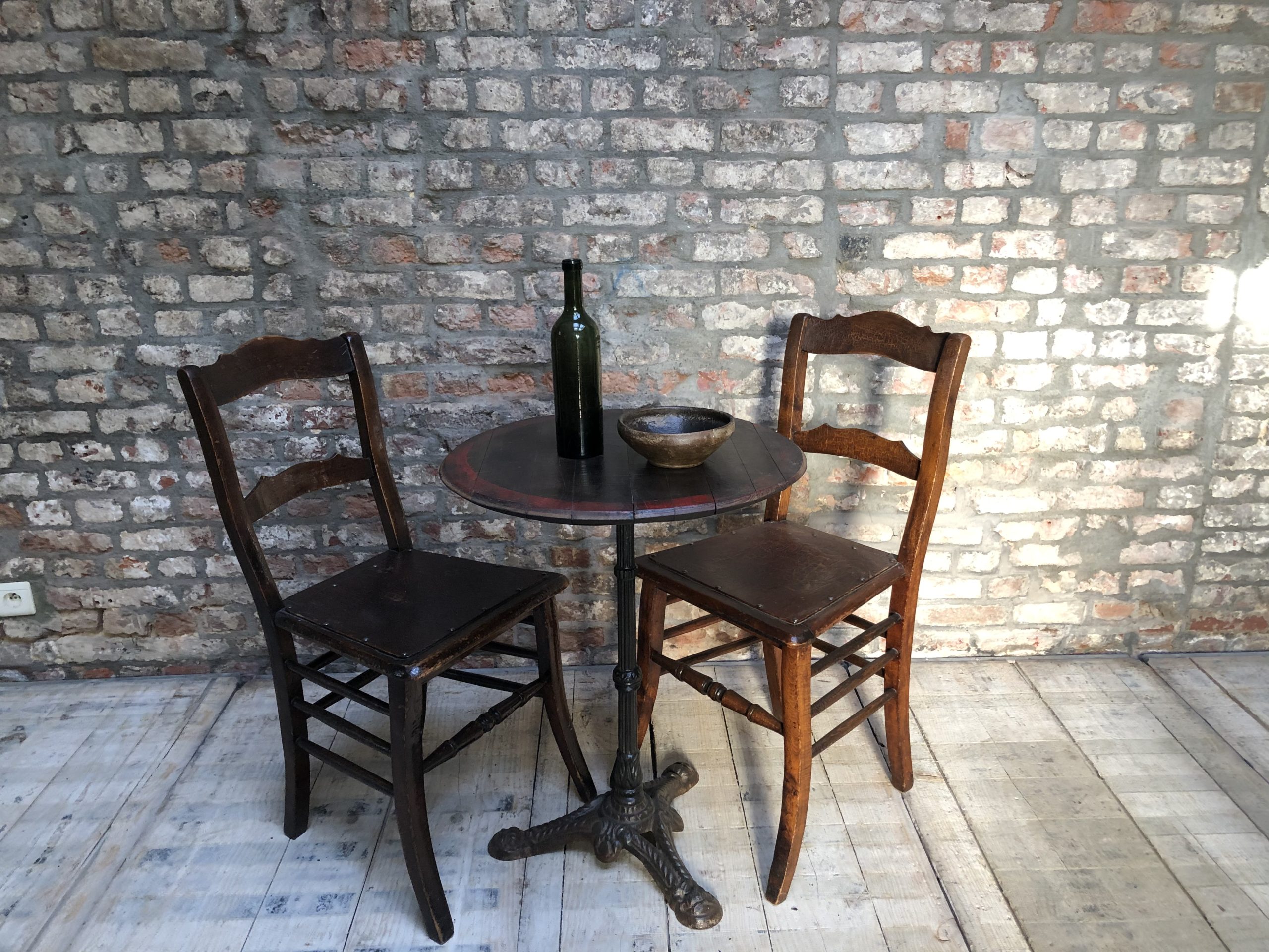 table bistrot tablette en bois