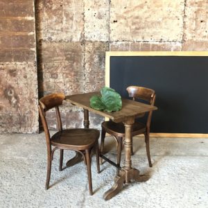 ancienne table bistrot en bois