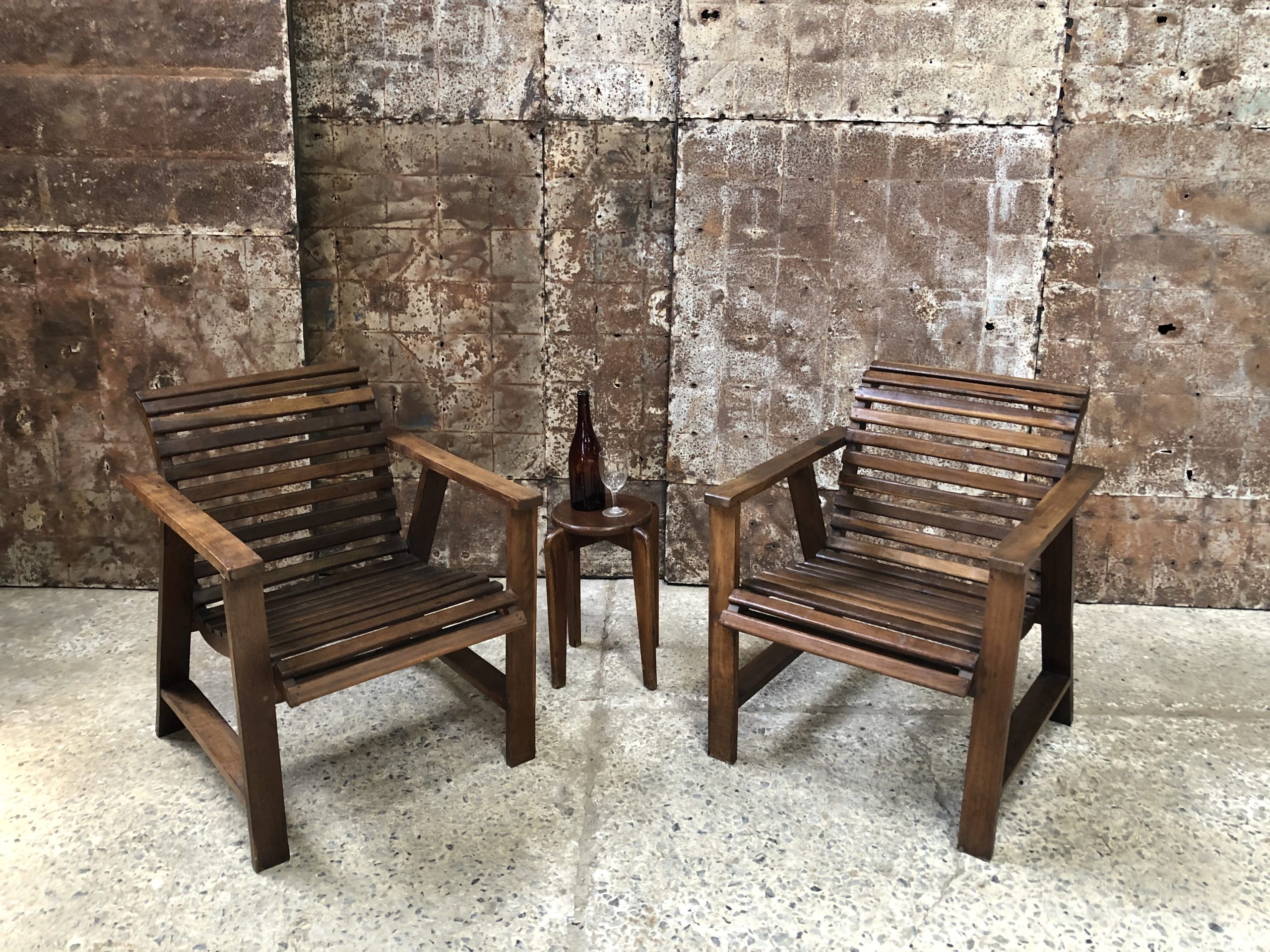 fauteuils en bois