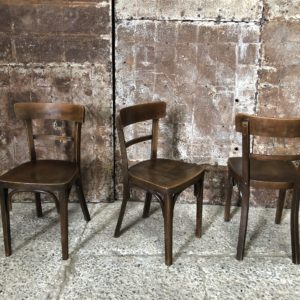 anciennes chaises bistrots style Baumann