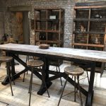 TABLE HAUTE DE BAR - TABLE MANGE DEBOUT 6 PERSONNES EN BOIS