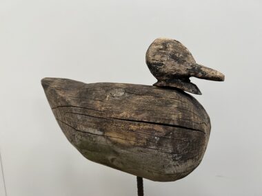 Antique carved wooden bird decoys