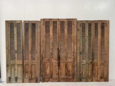 antique patinated shutters