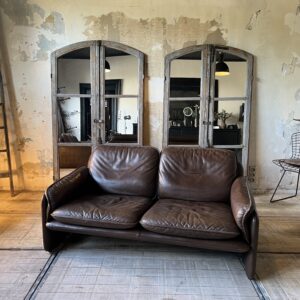 Canapé vintage en cuir 2 places De Sede DS61