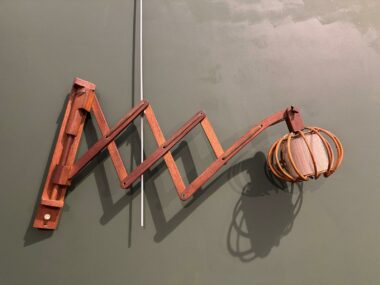 Lampe vintage accordéon