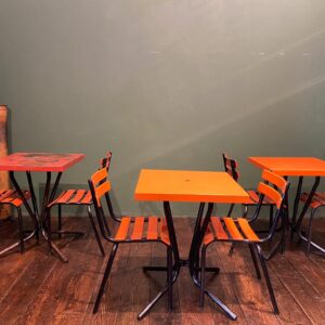 Tables et chaises de terrasse