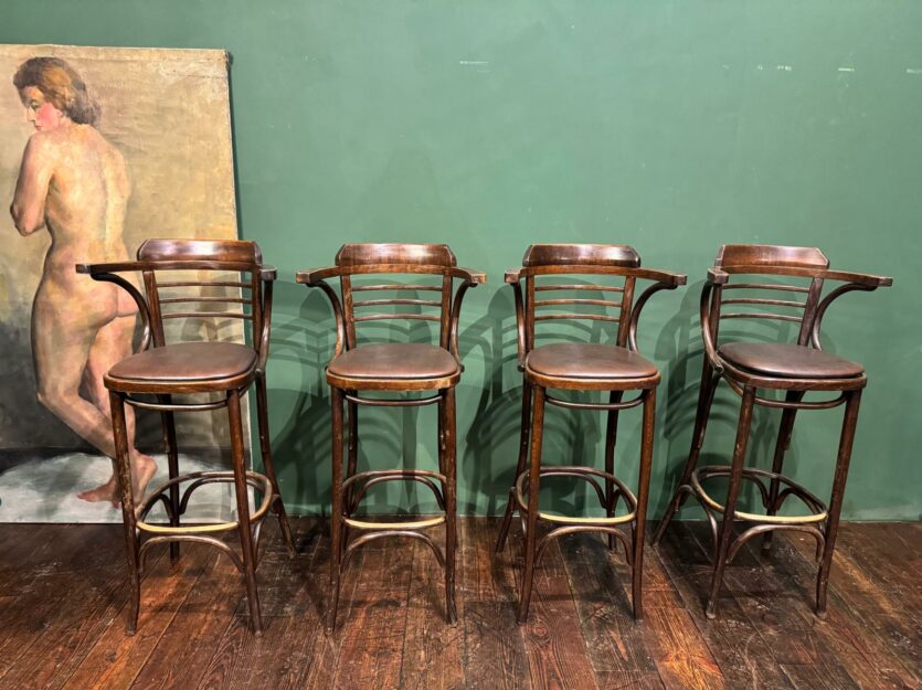 Ensemble de 4 Tabourets de Bar Bistrot